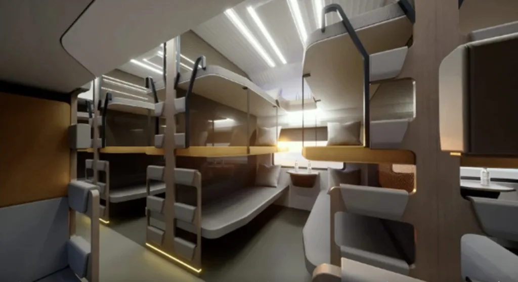 Vande bharat sleeper train interior