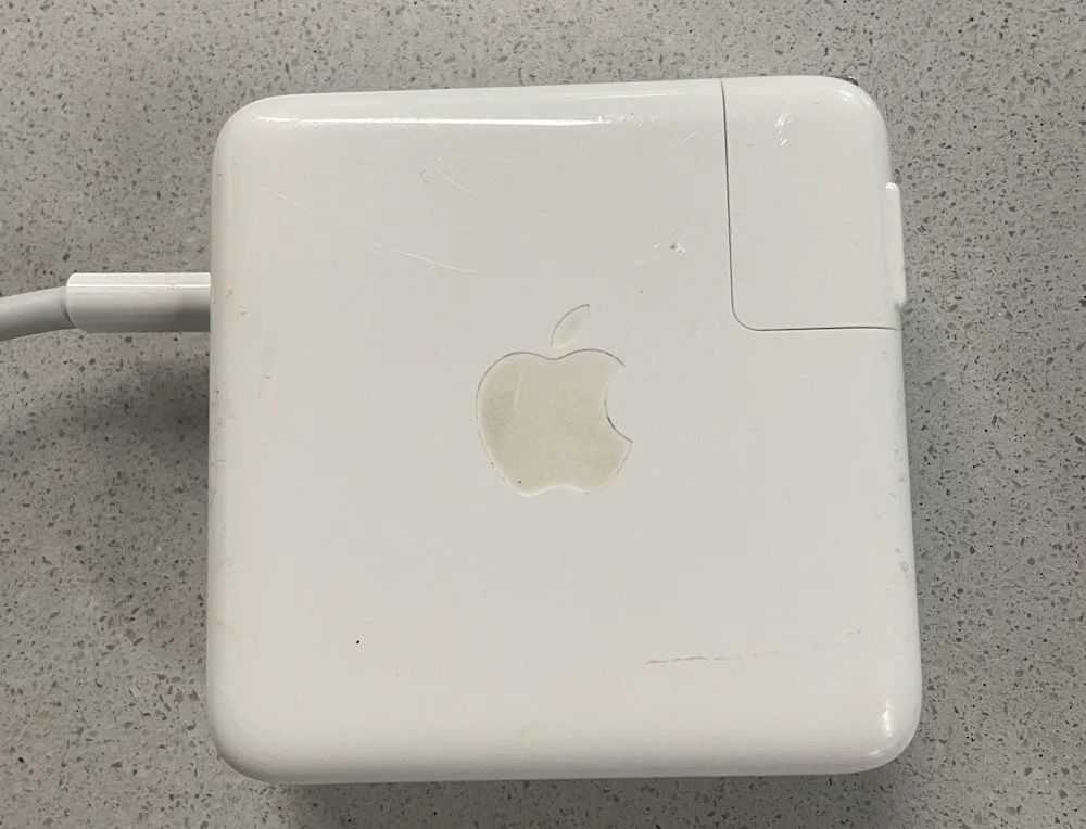 fake iPhone charger logo sticker