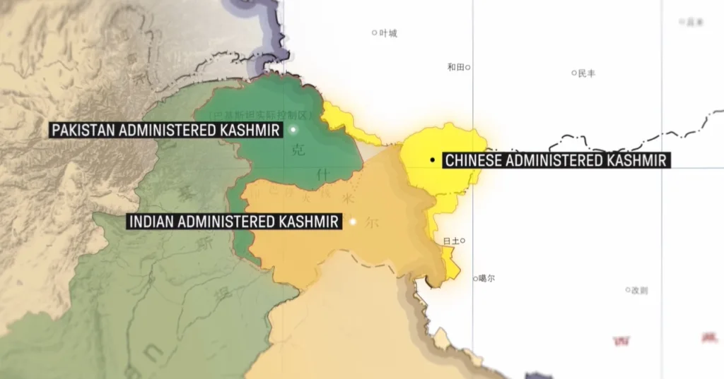 china encroaching Kashmir